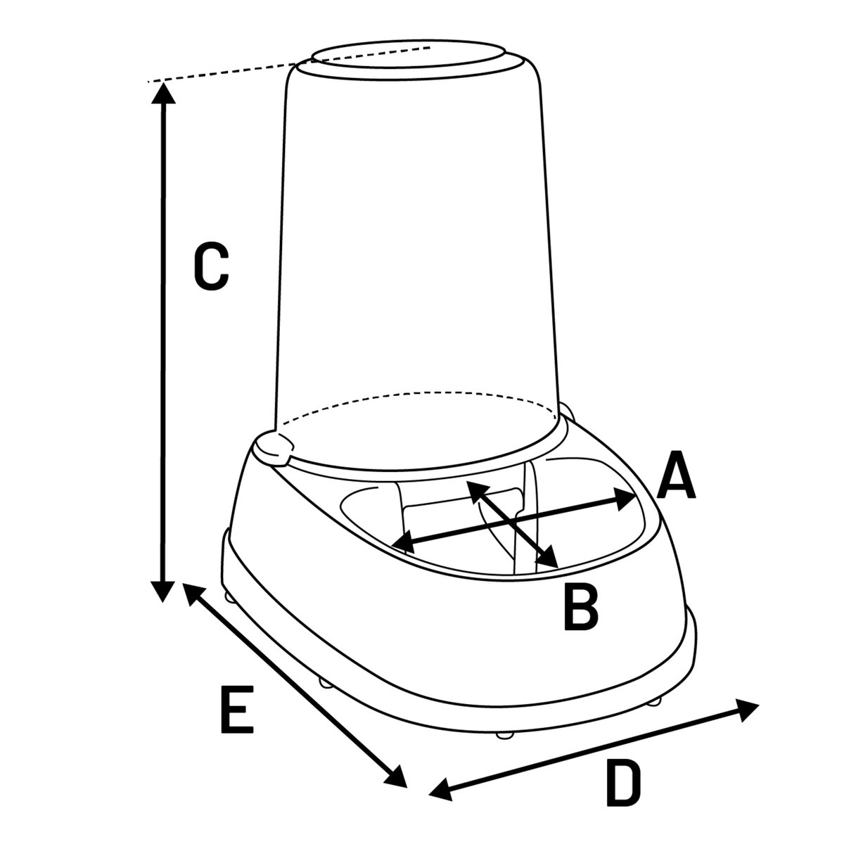 Flamingo Raja Voer- en Waterautomaat – 2,5L – Grijs – Altijd vers water of voer voor jouw huisdier thumbnail 8