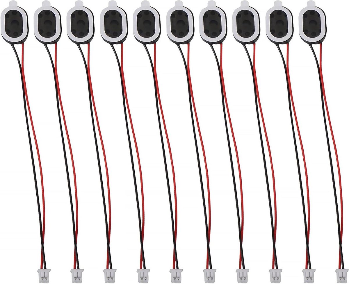 10 STKS Speaker 1 Watt 8 Ohm Mini Speaker 8ohm 1w Full-Range Holte Reclamemachine Kleine Luidspreker 3.3V 5V met JST-PH2.54mm-2 pin Interface voor Arduino Kleine DIY Elektronische Projecten