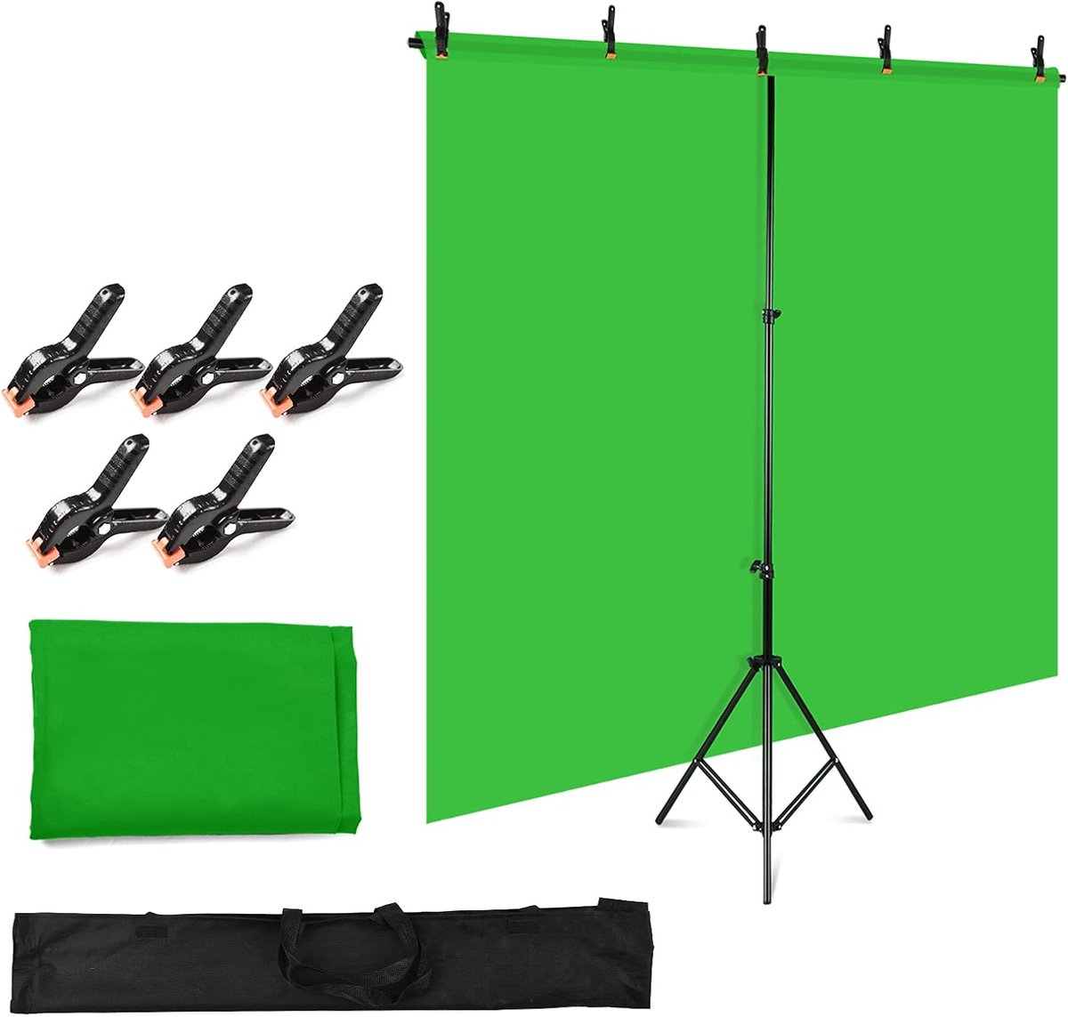 Green Screen met Statief - Achtergronddoek - Studioachtergrond - contentcreatie