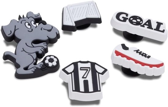 Crocs Jibbitz charms, football goal 5 pieces — afbeelding 3