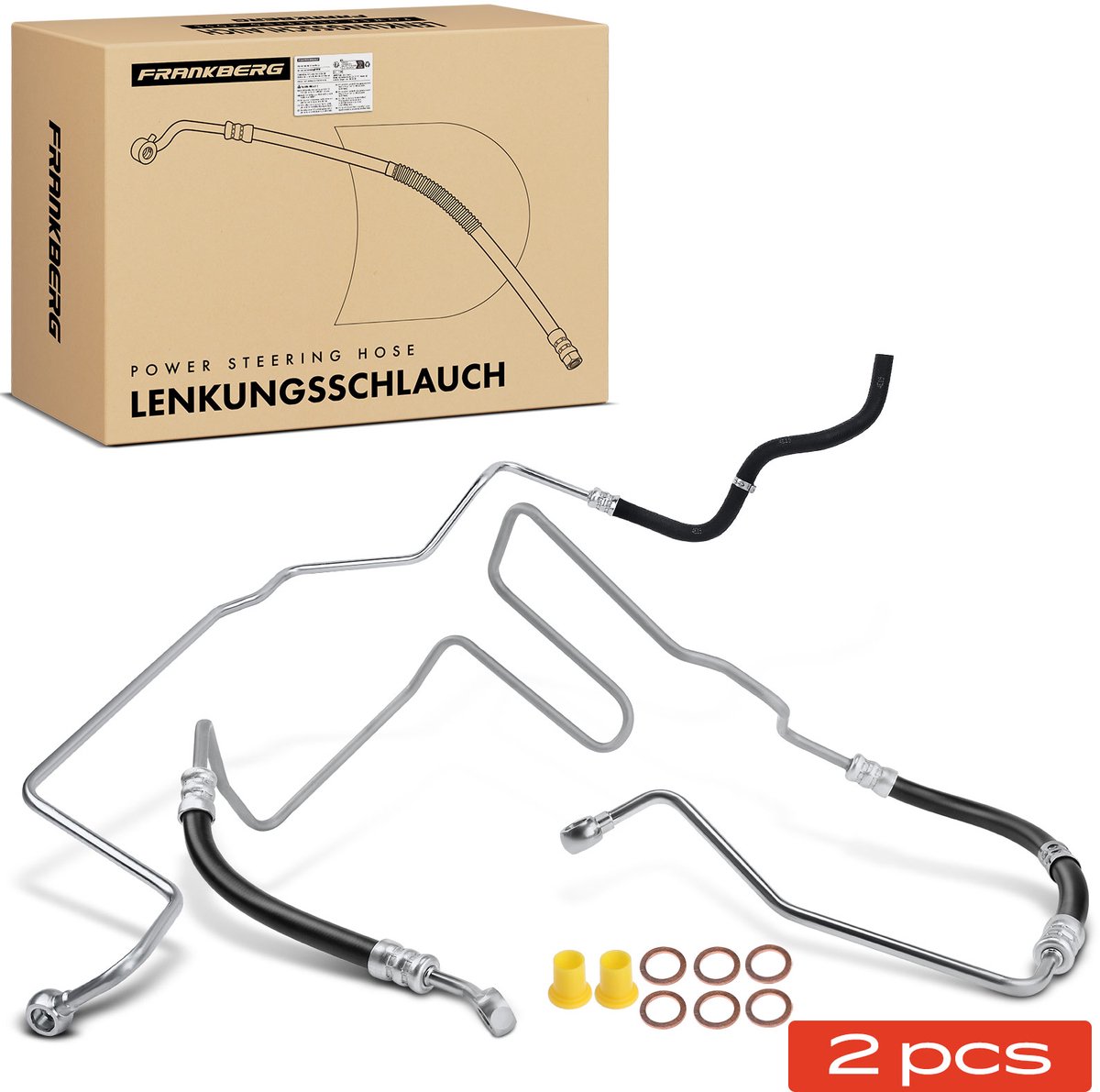 Frankberg 1x Expansievat Slang+1x Stuurinrichting Slang voor VW