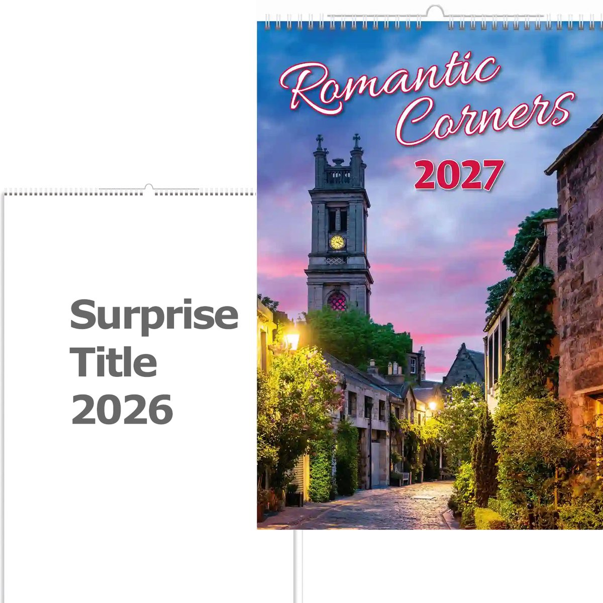 C147-27 Romantische Steegjes Kalender A3+ 2027+ gratis kalender 2026