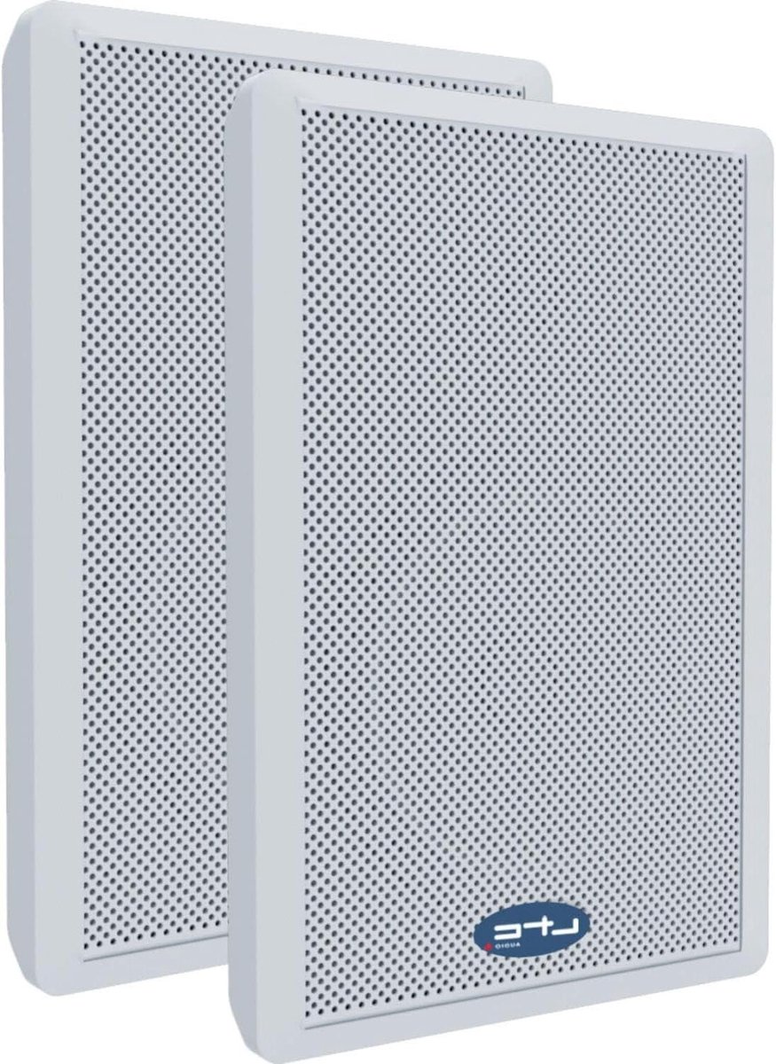 Wandluidsprekers - Platte speakers - Muziek afspelen - Extra plat ontwerp - 13 cm - Wit