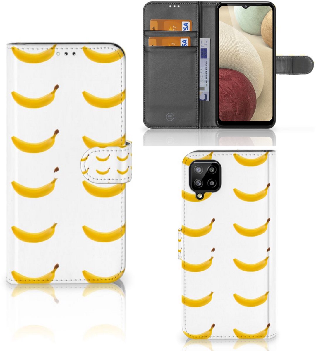 Samsung Galaxy A12 Book Cover Banana