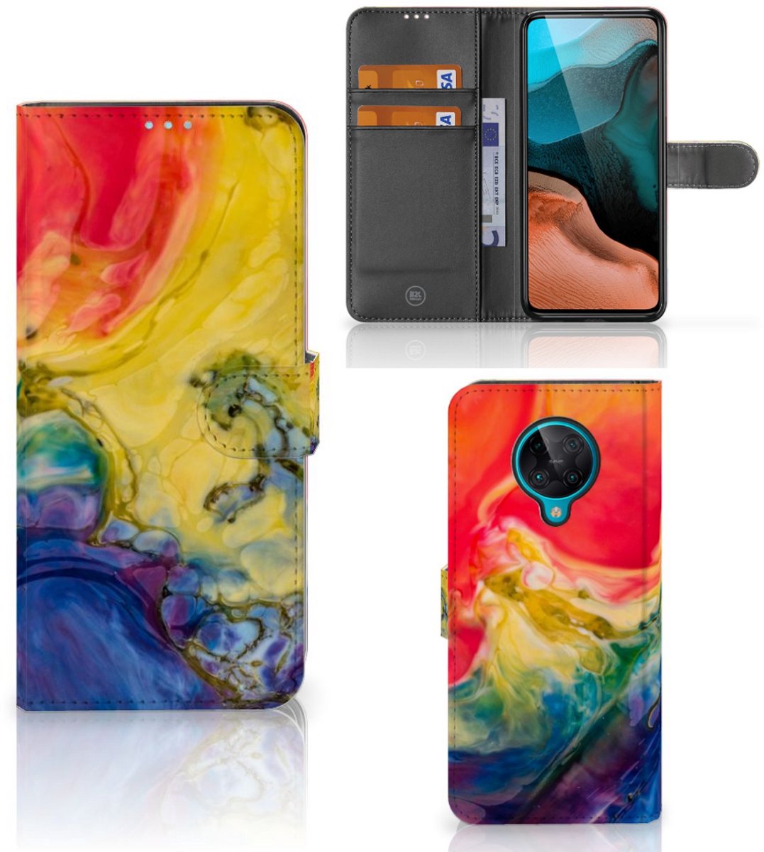 Hoesje Xiaomi Poco F2 Pro Watercolor Dark
