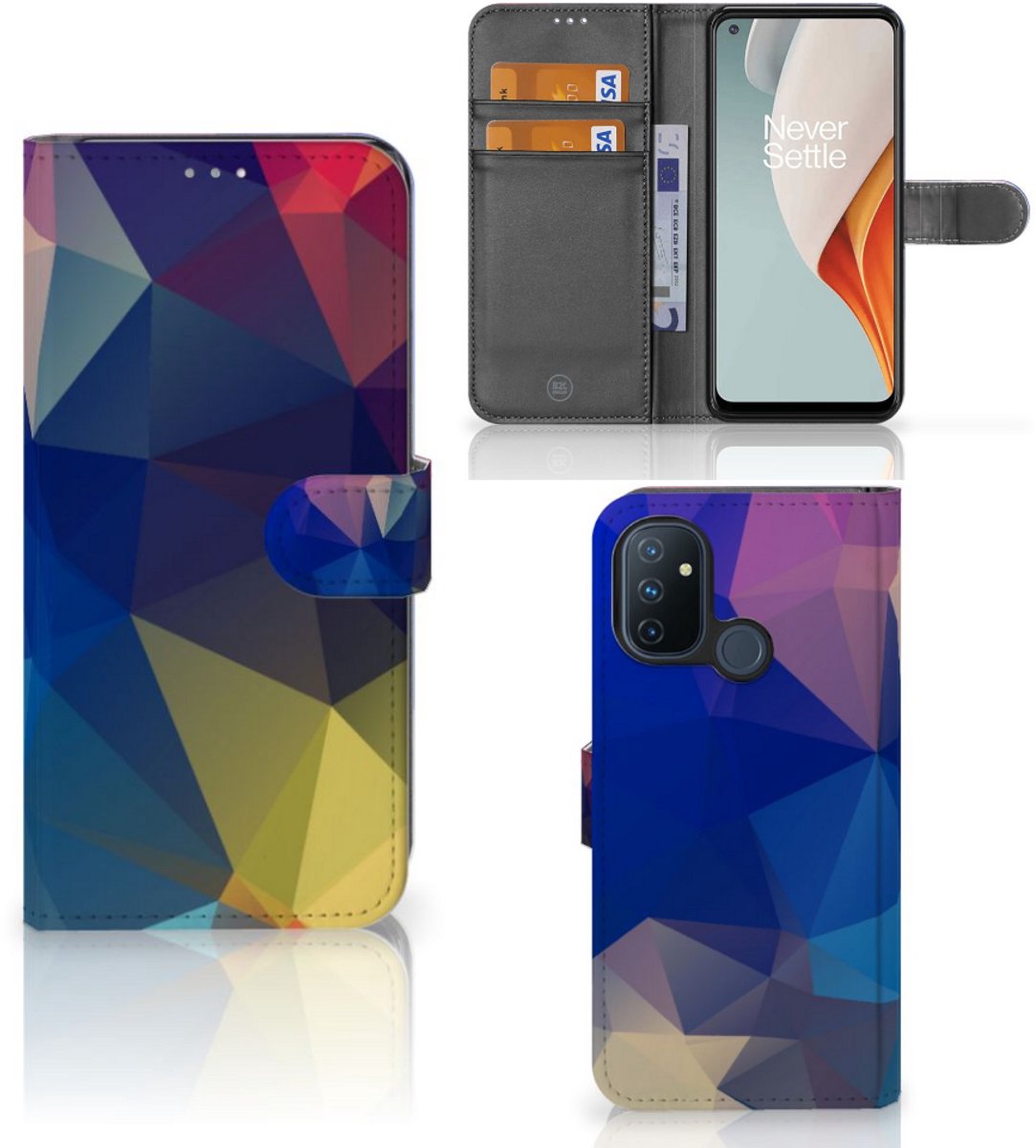 OnePlus Nord N100 Book Case Polygon Dark