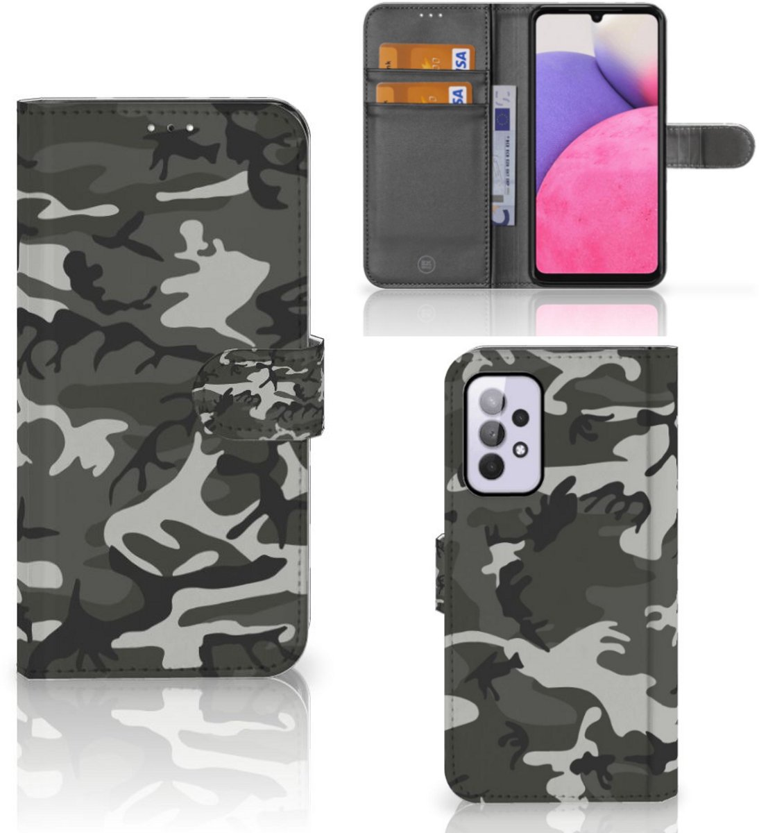 Samsung Galaxy A33 5G Telefoon Hoesje Army Light
