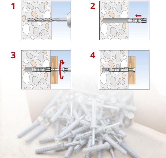 Fisher Multifunctionele pluggen met hoge afdichting, gemaakt in Italië (20, diameter 6 mm) — afbeelding 3