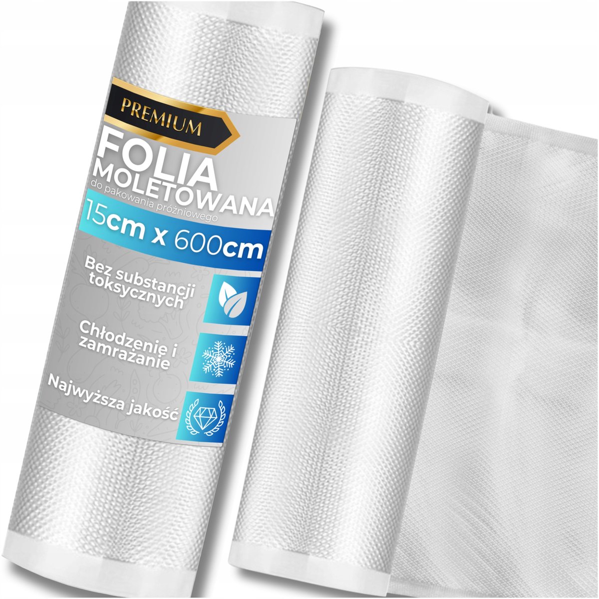 Totalstore - Vacuümverpakking Folie - Molet 15x600cm - PA/PE - Premium