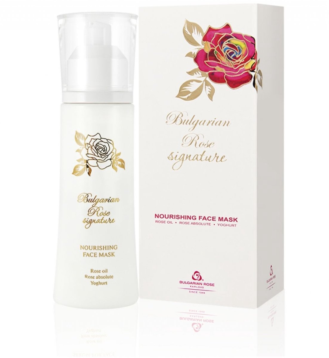 Nourishing face mask Signature | 100 ml | Intens voedend stay-on gezichtsmasker met arganolie, squalane en 100% natuurlijke Bulgaarse rozenolie en rozenwater