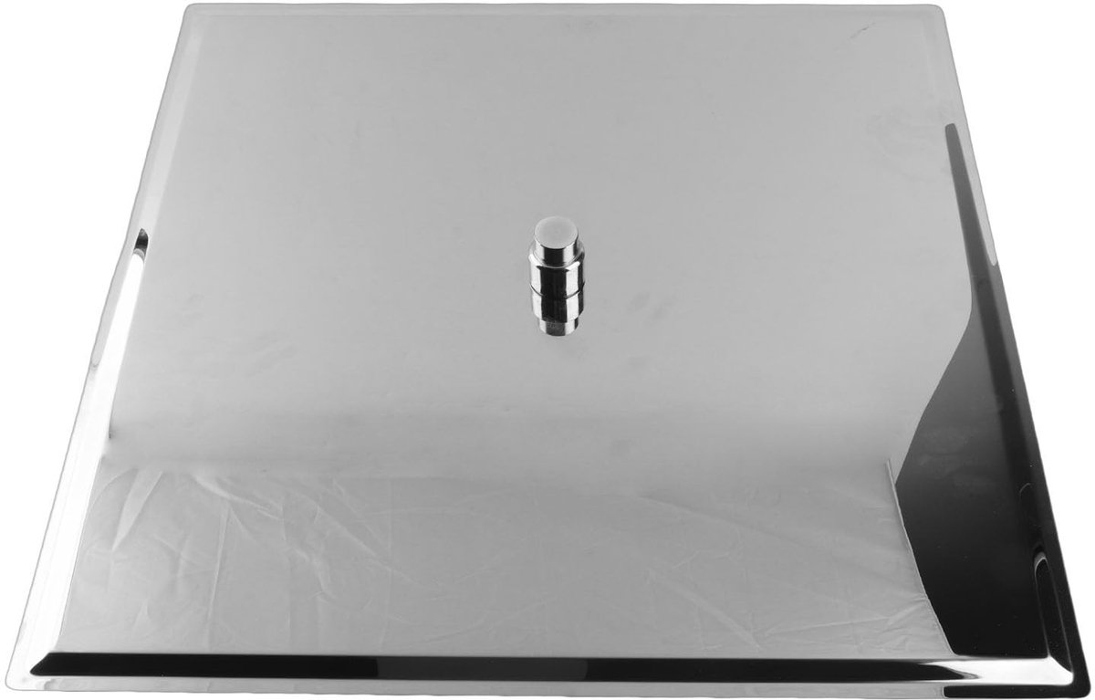 aladdien - Regen Effect Douchekop - Extra Groot 50 x 50 cm - Modern Design - Chroom Afwerking - Geschikt voor Luxe Badkamers