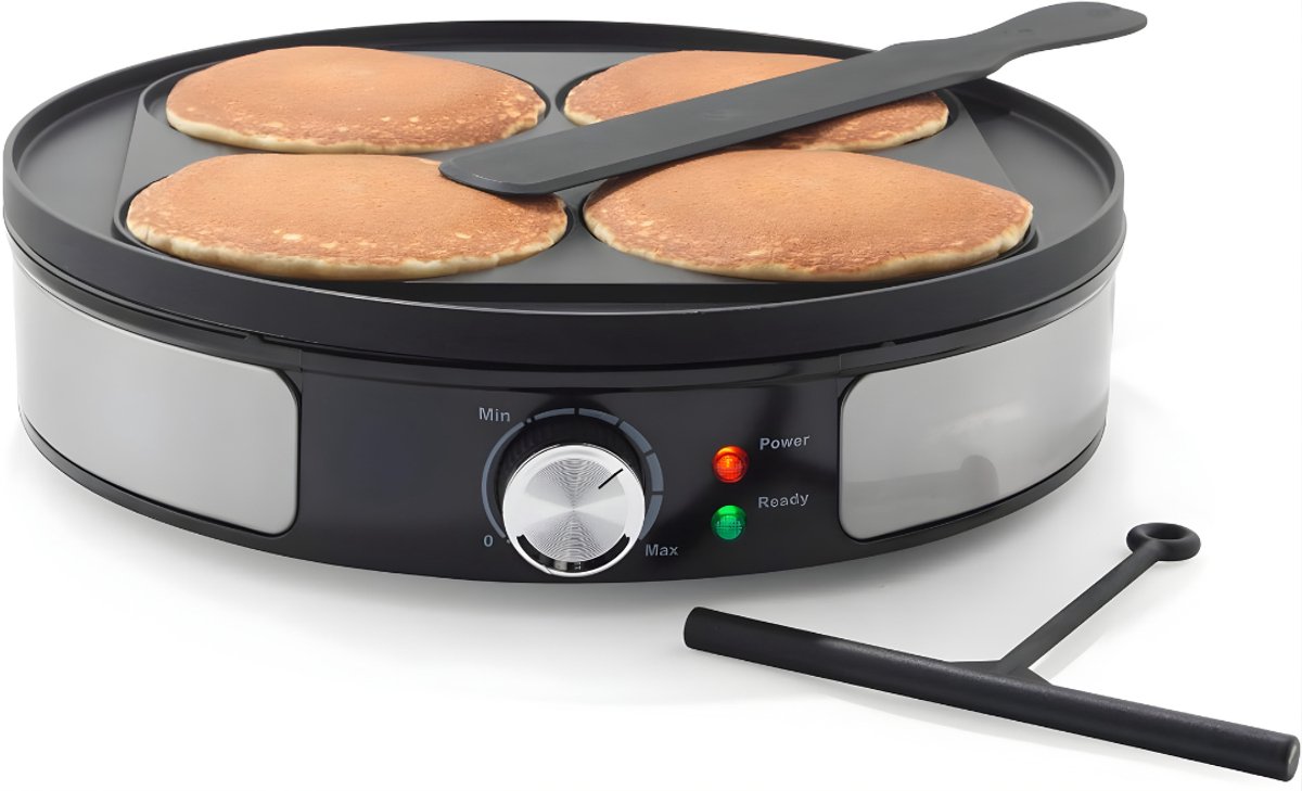 DNA Pannenkoekenmaker Pancake Maker Pannenkoekenmaker Pancake Pan Zwart 31cm x 32cm x 8cm