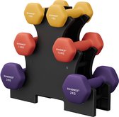 SONGMICS - Dumbells - Dumbells Set - 3 Paar Korte Halters - Antislip Neopreen Coating - Voor Krachttraining Fitnessstudio