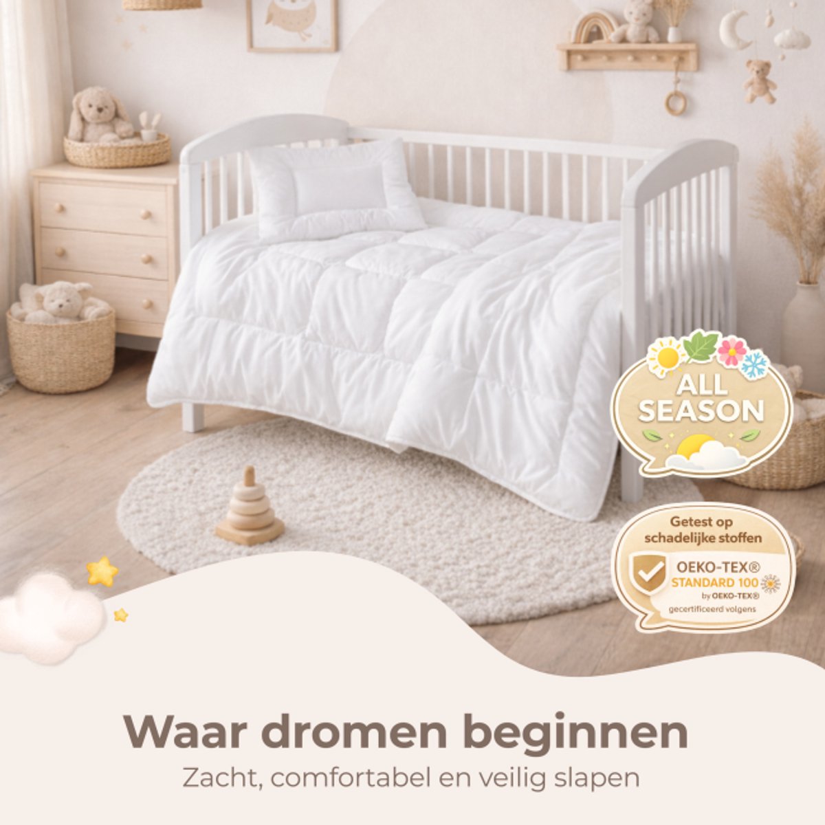 Ledikant Ledikant Ukkie All Season Dekbedset - afbeelding 3