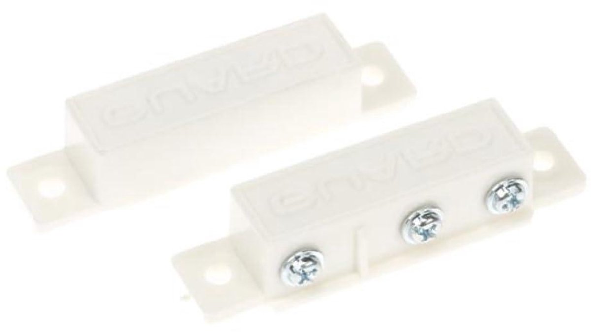 Magneetcontact Ramen Deuren - Contactschakelaar Inbraak - Beveiligen Woning - NC NO Schakelend - 64 x 15 x 13.8 mm