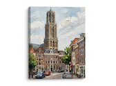 Domtoren Utrecht Olieverf Schilderij - Print op Canvas 60x80cm - Atelier Iconique
