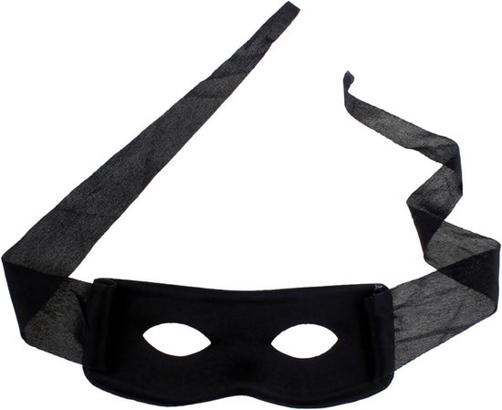 MEISH Oogmasker Robber Fancy Dress Bandit Zorro Maskers Maskerade Oogmasker Party Cosplay Rekwisieten voor Kinderen Volwassen
