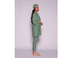 MYKINY BRAND - Burkini Maya - Groen - Maat M- badpak - waterafstotend