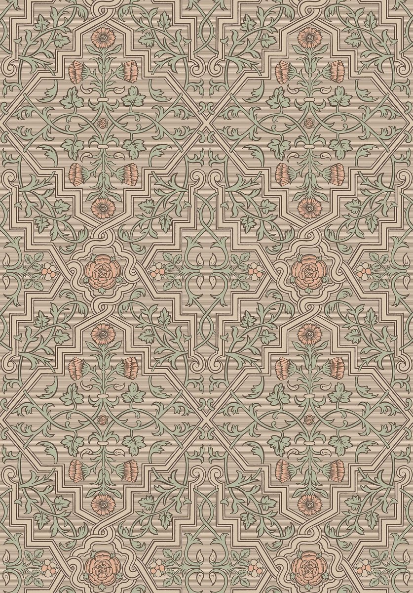 Boråstapeter Vliesbehang 4501 - Anno - Botanisch Beige - 53cm x 10.05m