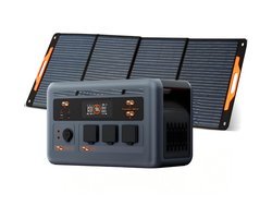 OSCAL PowerMax 1800SE Stroomgenerator met 200W Zonnepaneel- Draagbaar energiecentrum - 1024 Wh LiFePO4-accu - 1800 W zonnegenerator