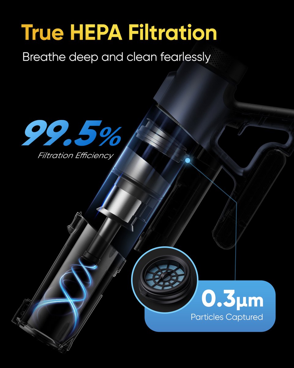 Vactidy Blitz V12 - Draadloze steelstofzuiger - 120 AW, 70 kPa, 600 W - Gebruiksduur 55 min - LED-display - Stofreservoir van 1 liter – foto 8