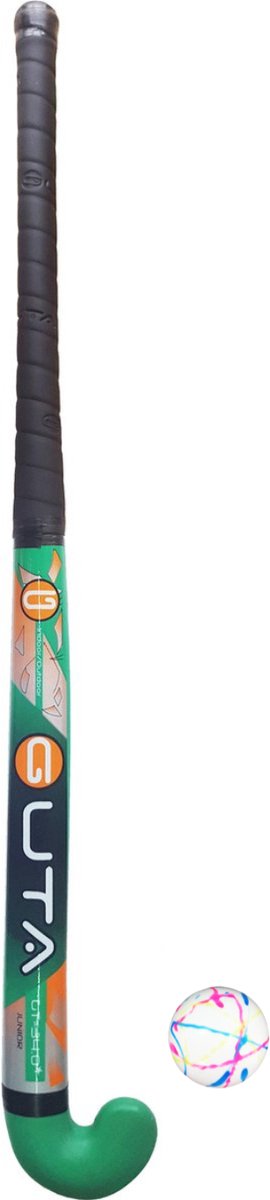 Guta Hockeystick + Bal Indoor | Outdoor Kunststof 34 Inch Groen