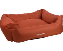 Flamingo - Mand Dreambay® Rechthoekig Terracotta - 120 x 95 x 28 cm - Hondenmand - Hondenkussen