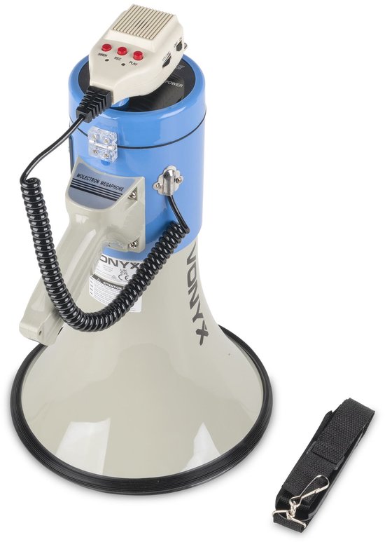 Velleman Mp25sfm Megafoon 25w 500m Bereik Met Sirene En Opname