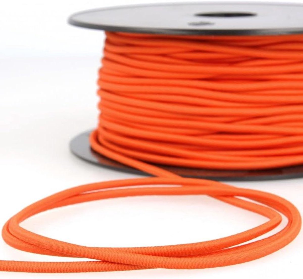 Rond Elastisch Koord - Oranje - 3mm - per meter