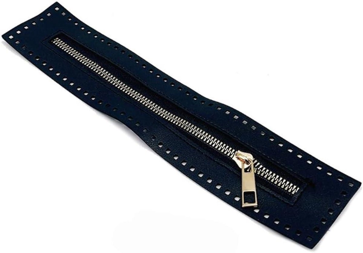 Leren Rits - Bag Rits Accessoire - DIY Handwerk Creëren - Met Naald Draad Gat - 5.5 x 27 cm