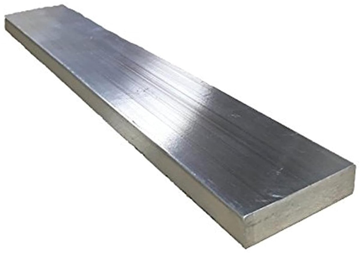 Aluminium Plat - Metaal Profiel - Bouw Projecten - Sterk Lichtgewicht Materiaal - 10x80mm 20cm - Zilverkleurig