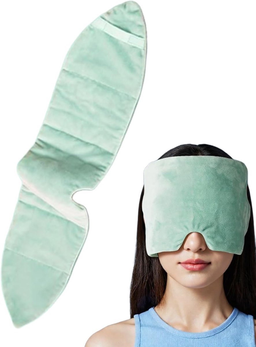 Gewogen Slaapmasker - Oogmasker Rust - Ontspanning & Slaap - Drukpunt Verlichting - 72x14 cm