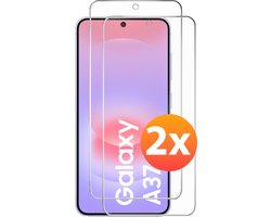 Protection d'écran compatible avec Samsung A37 – Protection d'écran en verre trempé Galaxy – 2 pièces de verre de protection