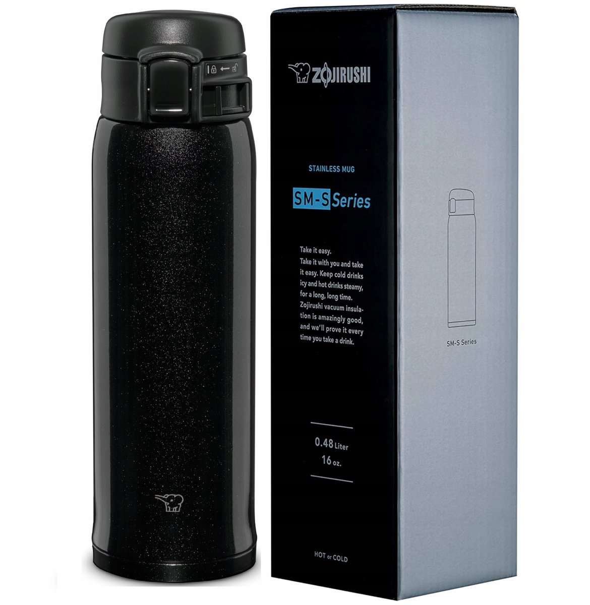 Zojirushi Thermosbeker - 480ml - Silky Black