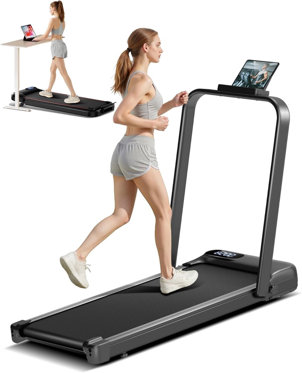 Elektrische loopband - Thuis fitness apparaat - Cardio training - Verstelbare helling - 136 kg belasting - Oranje