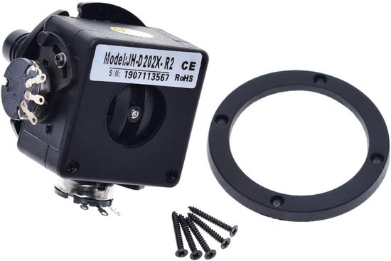 Joystick Controller - 2-Axis Bediening - Precisie Besturing - Traploze Regelbaarheid - 10K Ohm - Zwart — afbeelding 3