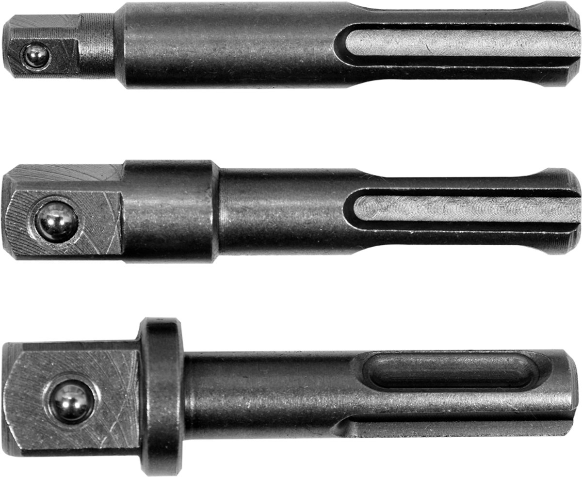 Yato SDS+ Adapter Set - Gereedschapsstaal - Voor SDS+ boorhamer - 1/4, 3/8, 1/2 inch