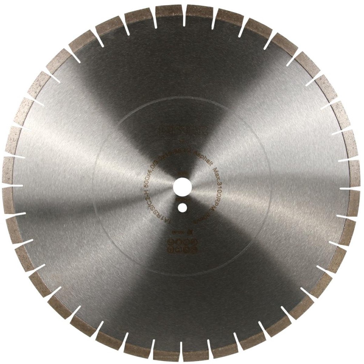 Distar Asphalt 500 - Diamantschijf - 500mm - Laser Gelaste Segmenten - Nat en Droog Snijden