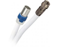 Coax aansluitkabel IEC Female / F-Connector tbv Ziggo aansluiting - modem 0.5 meter