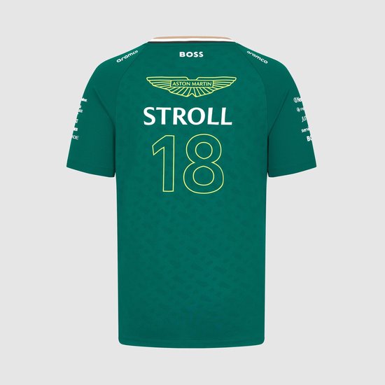Aston Martin Racing - Formula 1 - Team T-Shirt - Lance Stroll - Groen - Heren - Maat XS van Merkloos — afbeelding 2