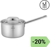 Sola Steelpan - Ø 16 cm - Zilver - Inclusief deksel