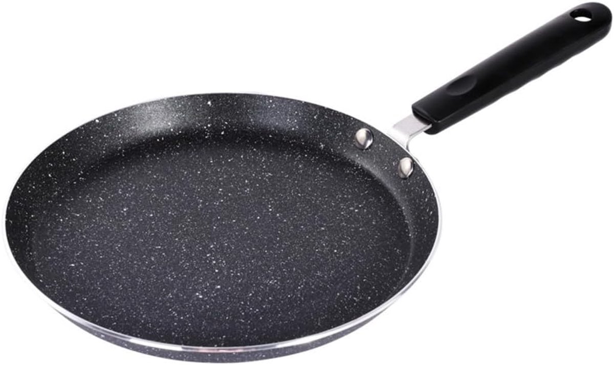 Koekenpan - Pannenkoek pan - Ontbijt maken - Non-stick coating - 18 cm - Zwart