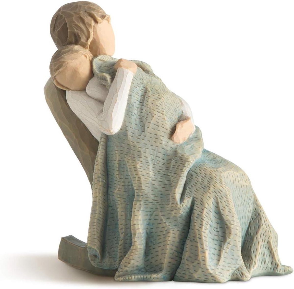 Decoratief Figuur - Verzamelbeeldje Hars - Woonkamer Decoratie - Handbeschilderd Ontwerp - 14 cm Hoog - Naturel