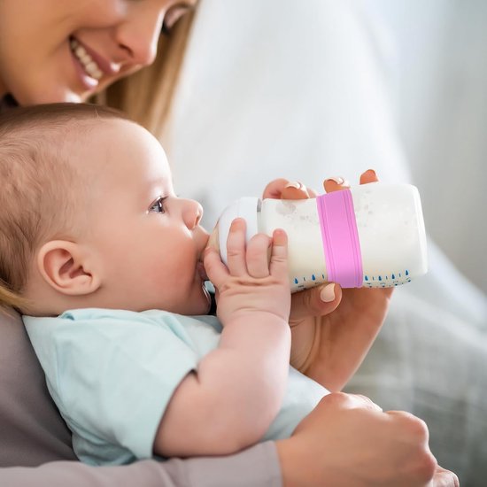 Fles Labels - Naam Stickers - Baby Fles Identificatie - Herbruikbaar En Beschrijfbaar - 8 Stuks - Multicolor — afbeelding 5