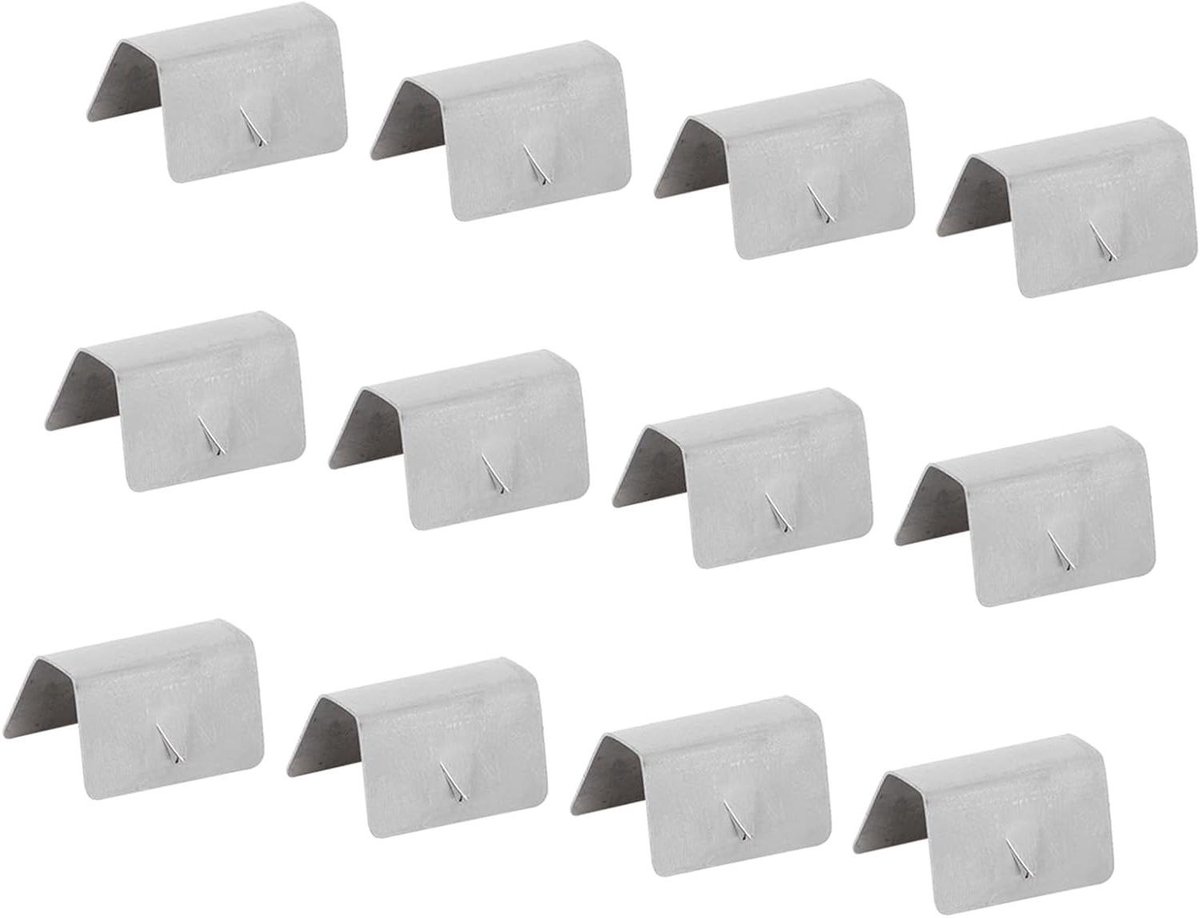 Deflector Clips - Windvangers Bevestiging - Veilig Rijden - Roestvrij Staal - 12 Stuks