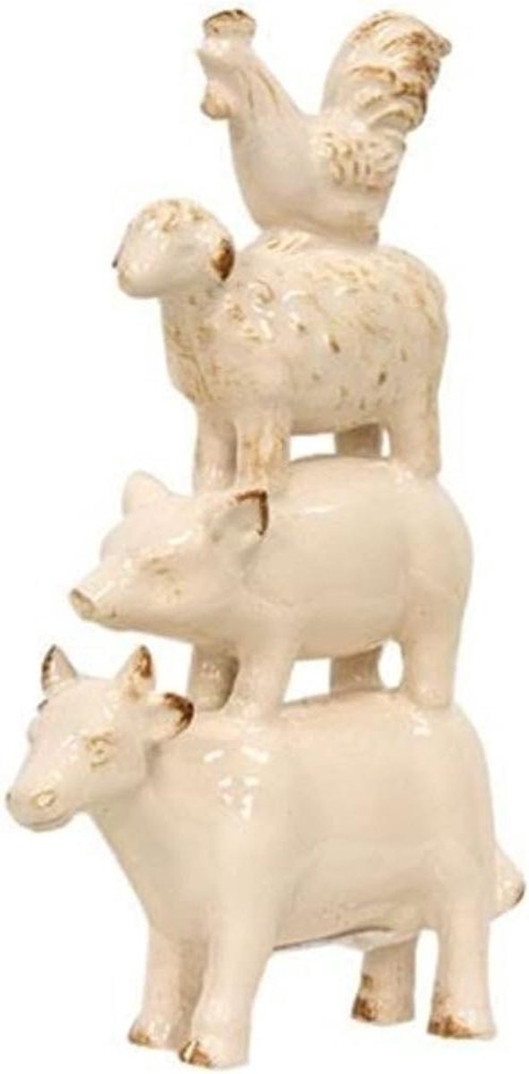 CWI Gifts Farm Animal Resin Stack Figurine, Home Decor
