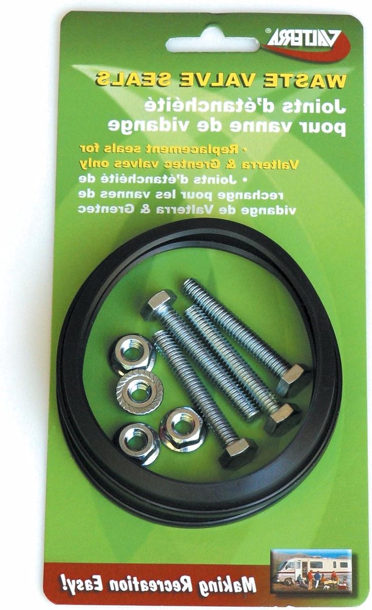 Vervangende Afdichting - Afvalklep Afdichting - Sanitair Reparatie - Set van 2 - 3 inch - Zwart