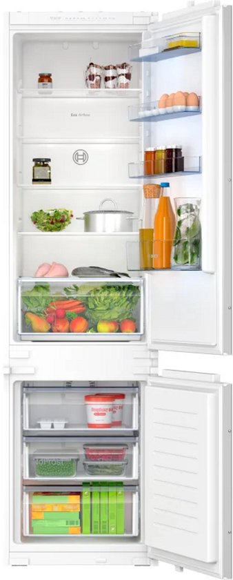 Bosch KIS77AFE0 Inbouw Koel-vriescombinatie 231L VitaFresh Plus, LowFrost, LED, Snelkoelen, 5 Jaar Garantie