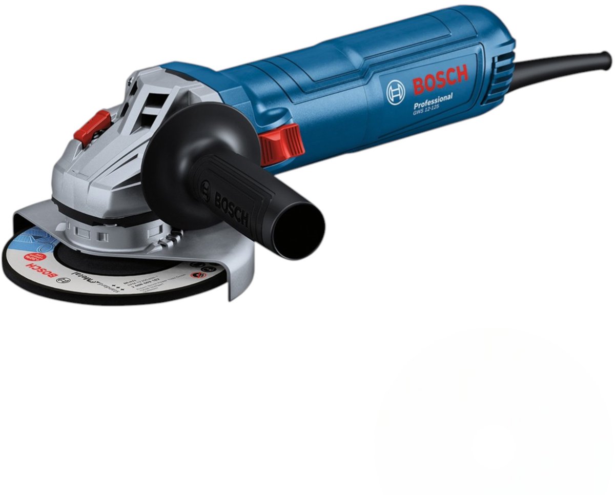 Bosch Professional GWS 12-125 Haakse slijper 125mm 1200W + doorslijpschijf - 06013A6100