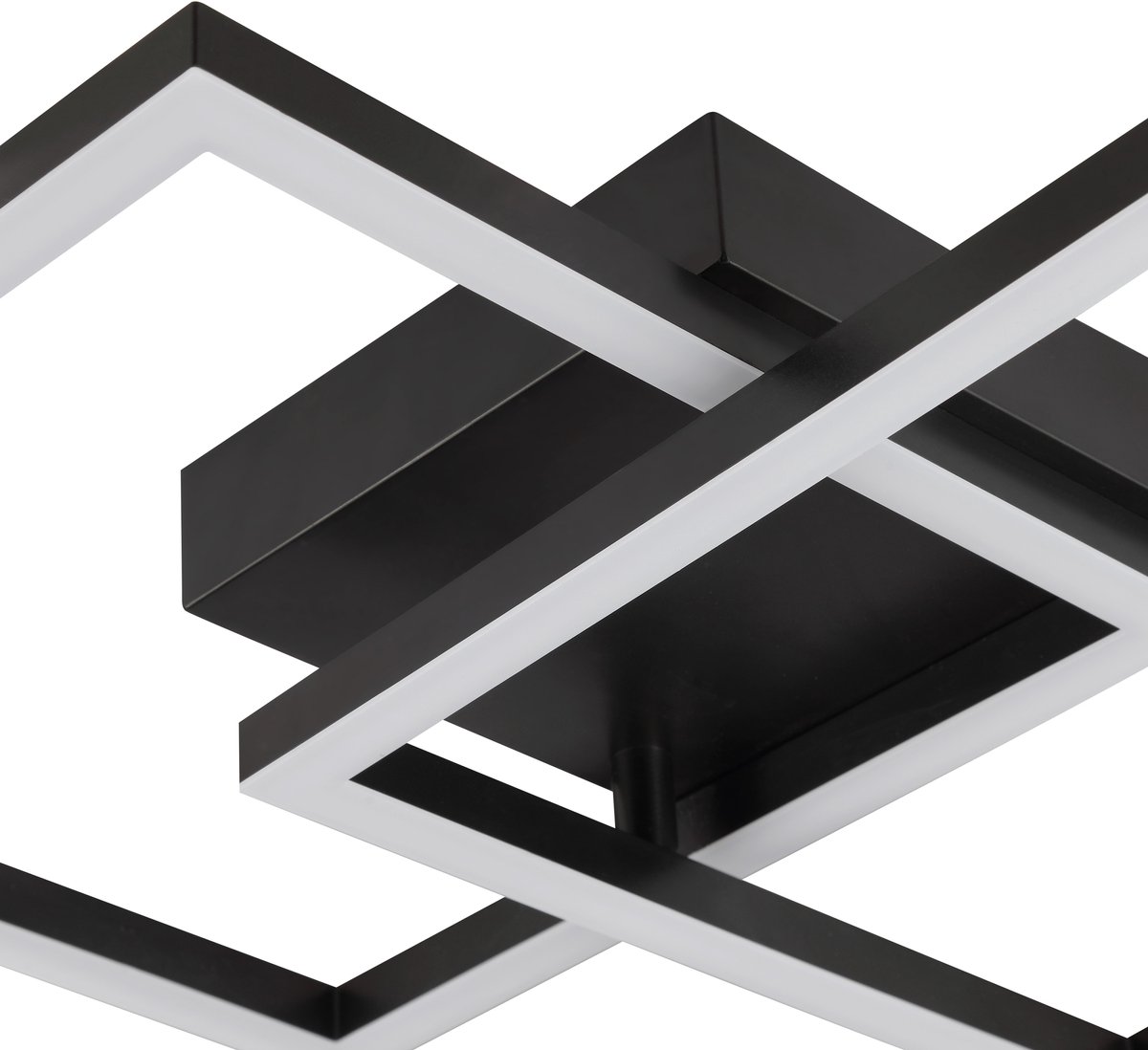 Brilliant Kaleo plafondlamp LED 41x41 cm zwart 20W IP20 indoor
